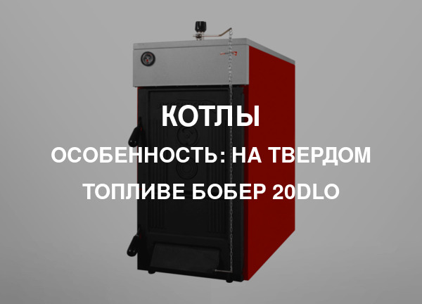 Особенность: На твердом топливе Бобер 20DLO